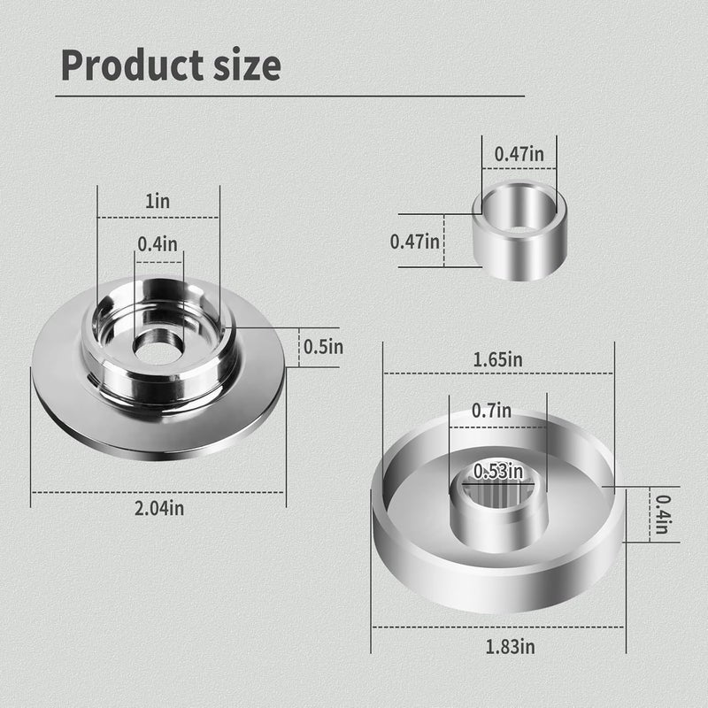 AQBB Blade Kit Hardware Compatible with Echo SRM Trimmer Blade Hardware/Upper Lower Adapter Plate Kit Fits SRM-225，Fit All SRM Family. Except The High Torque Version，C535000160 ，90051100010 - Image 2